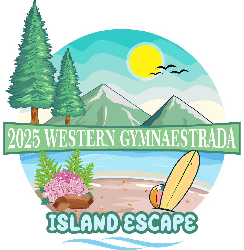 2025 Western Gymnaestrada logo