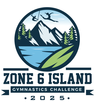 Zone 6 Island Gymnastics Challenge 2025 logo